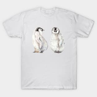 Baby Watercolor Penguins T-Shirt